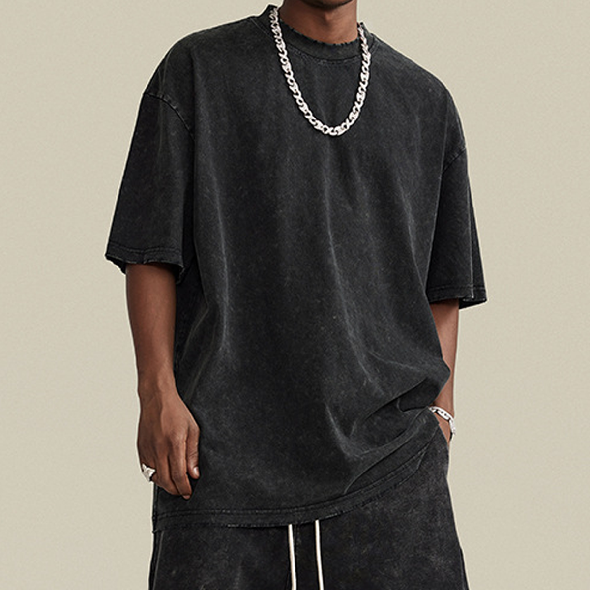 A6 Tigres’s Unisex Oversized Snow Wash T-shirt(285GSM)