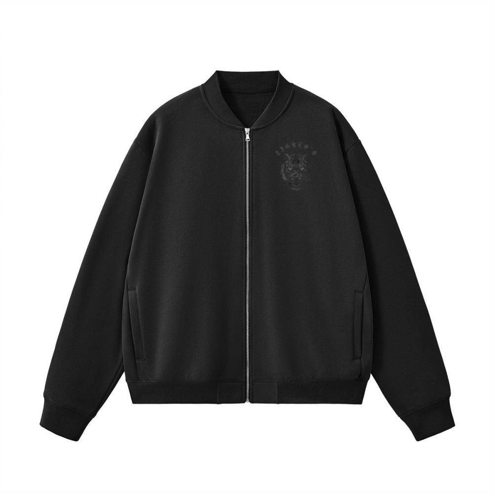 Unisex Fleece Zip-Up Baseball Jacket（360GSM）