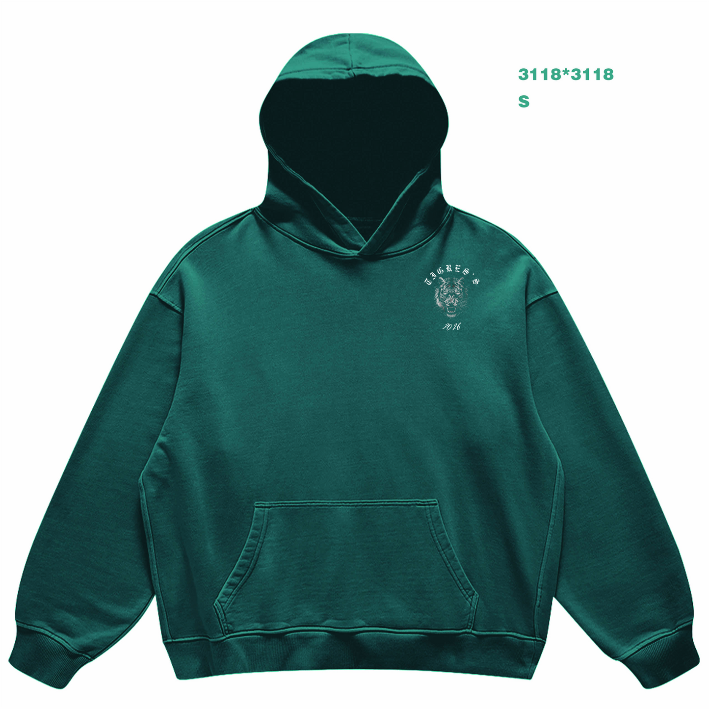 Unisex Super Heavyweight Oversized Retro Hoodie(440GSM)