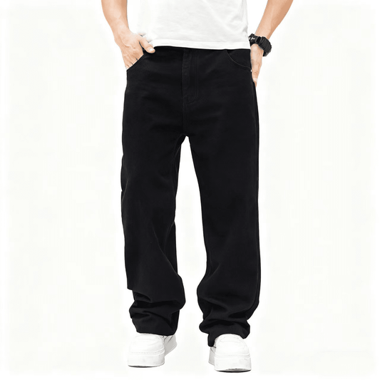 Unisex Relaxed Fit Straight-Leg Denim Jeans