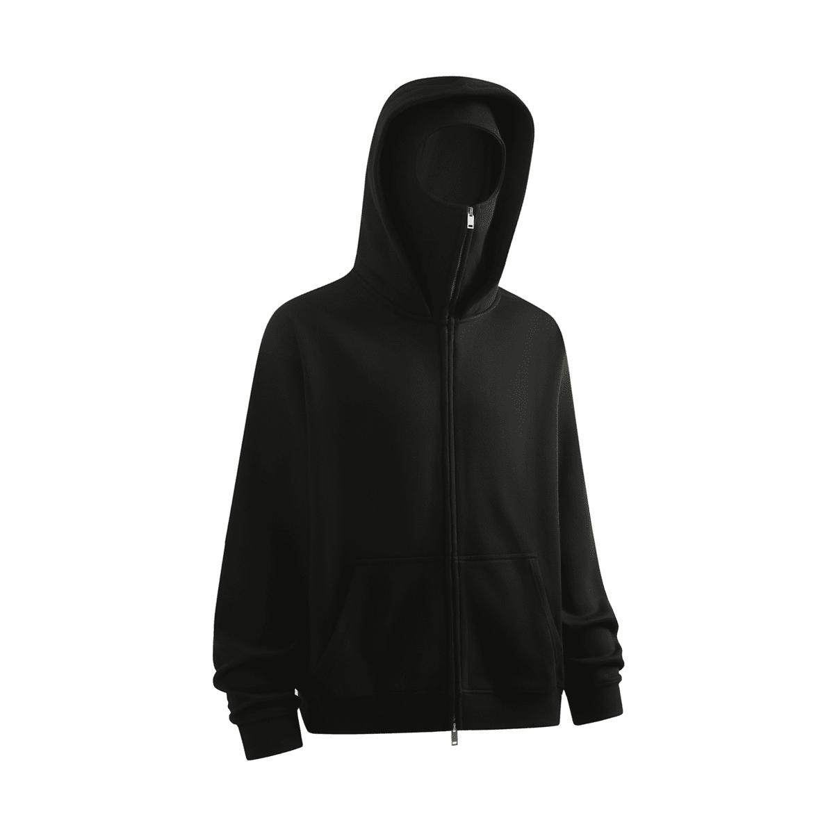 A8 Windproof Sports Zip-up Hoodie with Built-in Face Mask