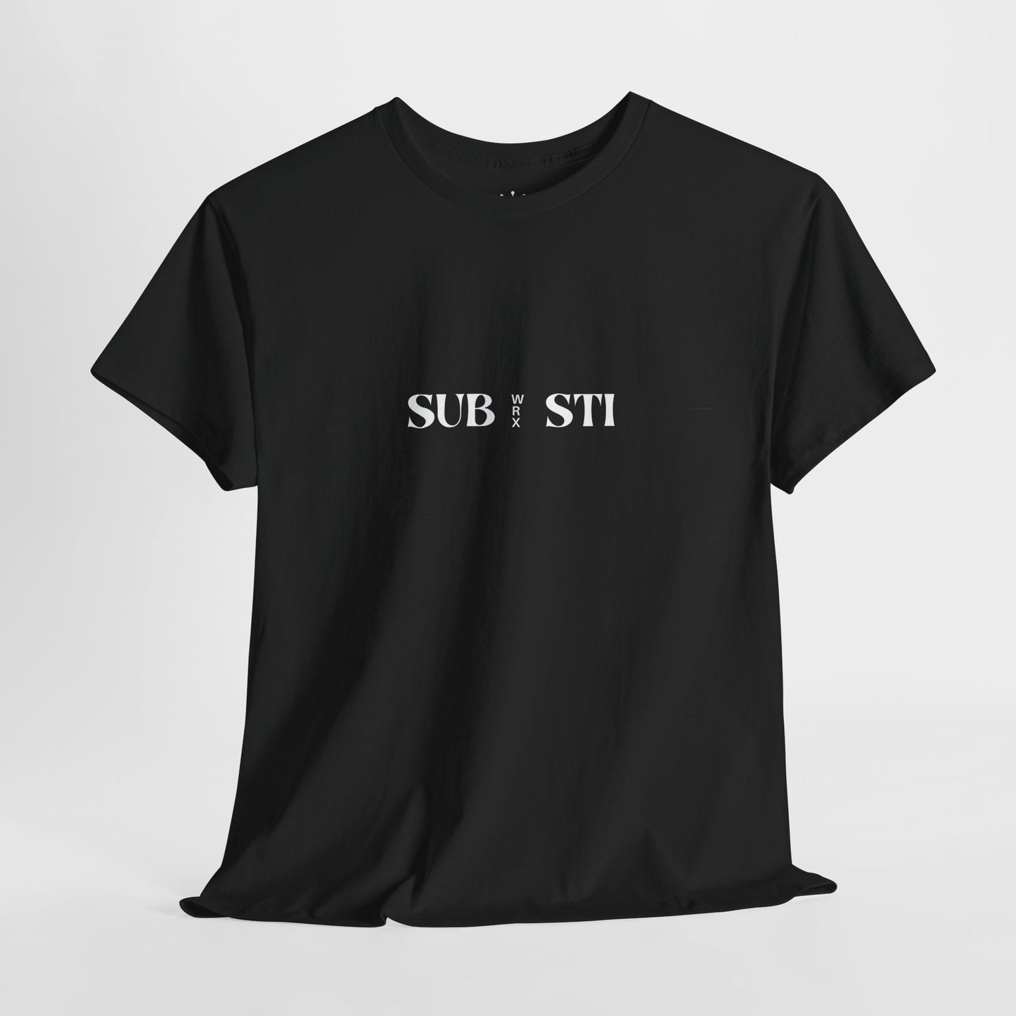Camiseta negra diseño subaru