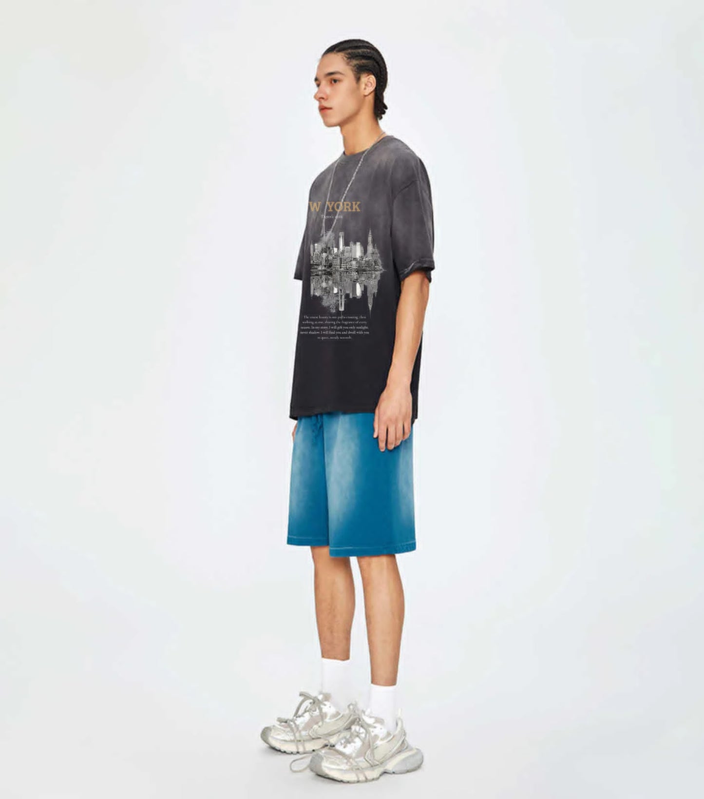 270GSM Unisex Washed Gradient T-Shirt