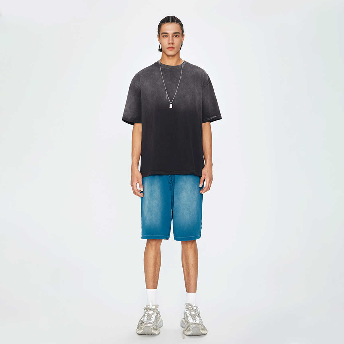 270GSM Unisex Washed Gradient T-Shirt